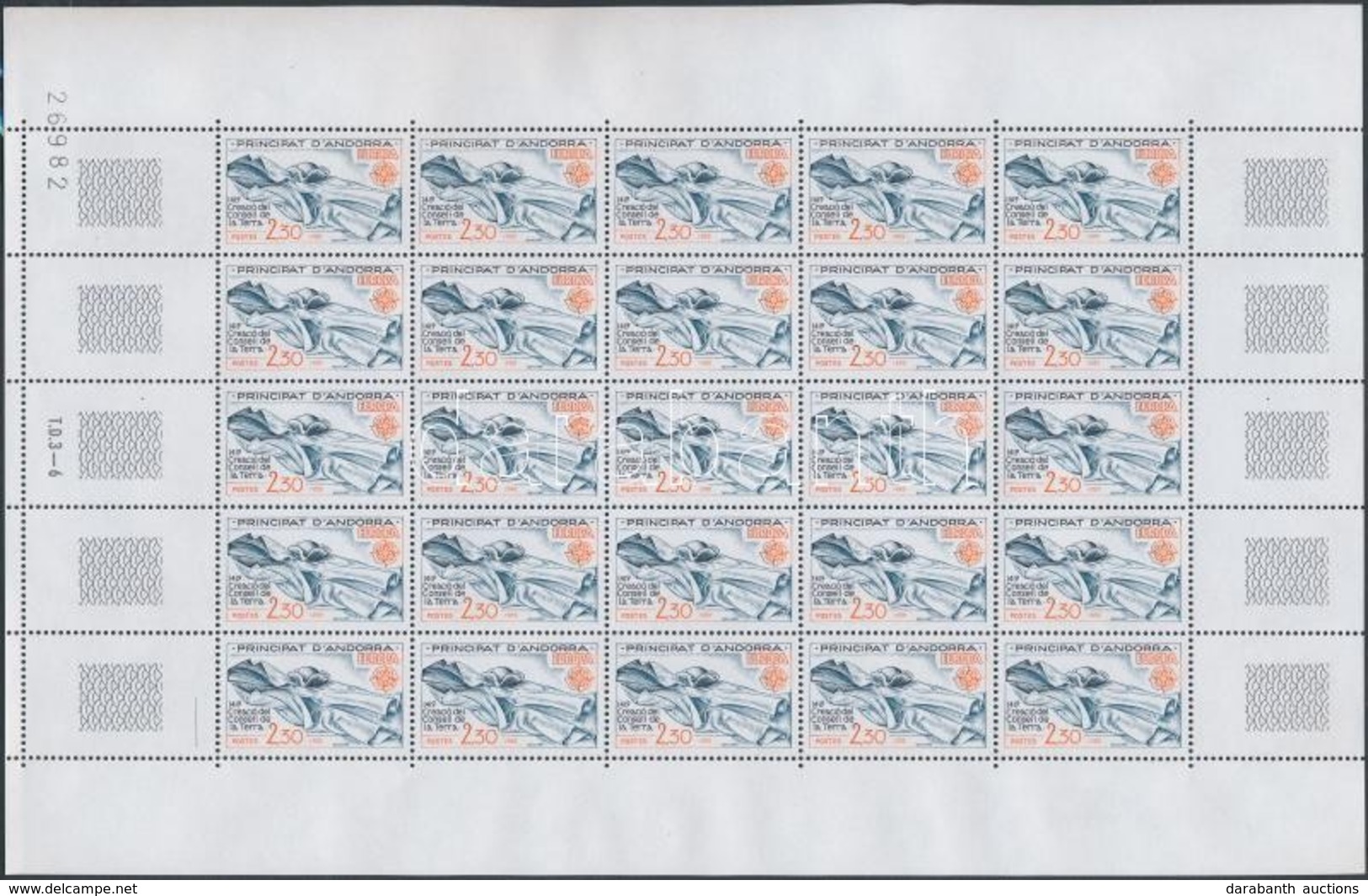 ** 1982 Europa CEPT Történelmi Események Kisívsor Mi 321-322 - Otros & Sin Clasificación