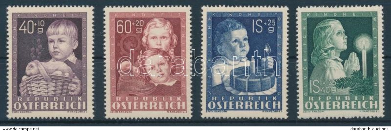 ** 1949 Gyermekek Sor Mi 929-932 - Sonstige & Ohne Zuordnung