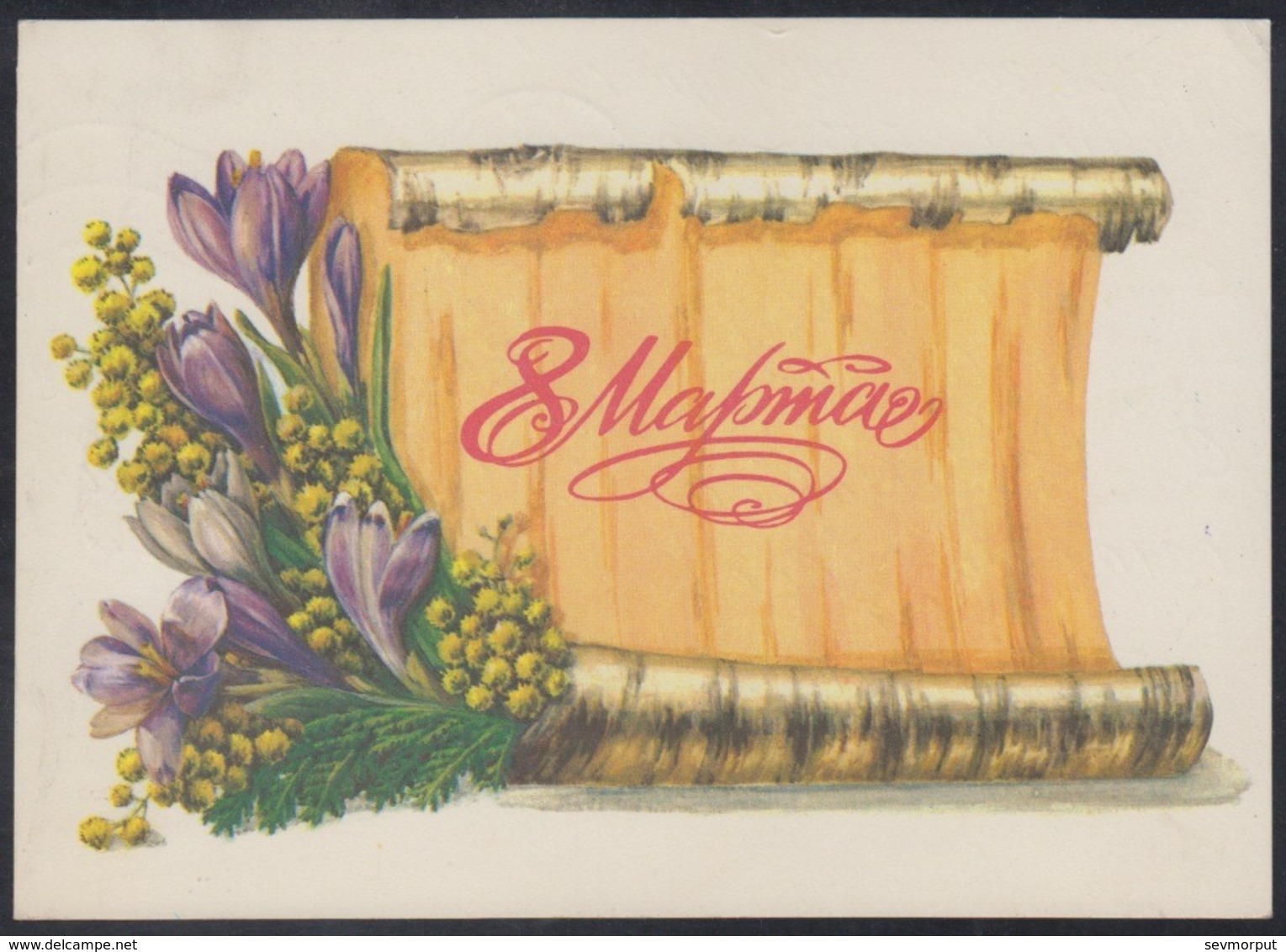 1302 RUSSIA 1981 ENTIER POSTCARD 8206 Used MARCH 8 WOMAN Day MOTHER Celebration FLOWER FLEUR BLUMEN FLEURS USSR Mailed - Muttertag