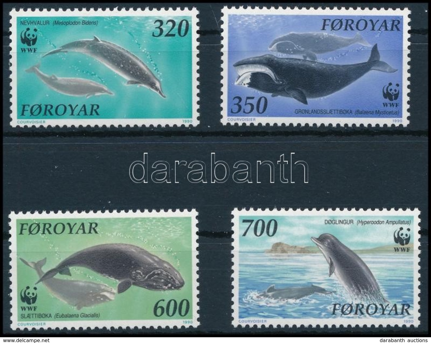 ** 1990 WWF Bálnák Sor,
WWF Whales Set
Mi 203-206 - Otros & Sin Clasificación