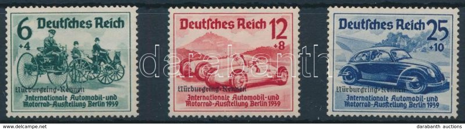 ** 1939 Nürburgring Rennen Mi 695-697 (Mi EUR 300.-) - Otros & Sin Clasificación