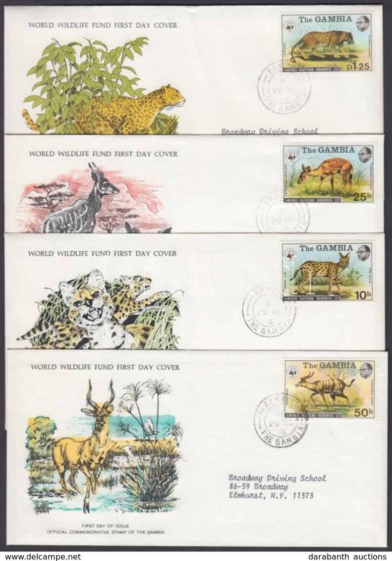 1976 WWF: Állat Sor Mi 332-335 4 Db FDC - Otros & Sin Clasificación