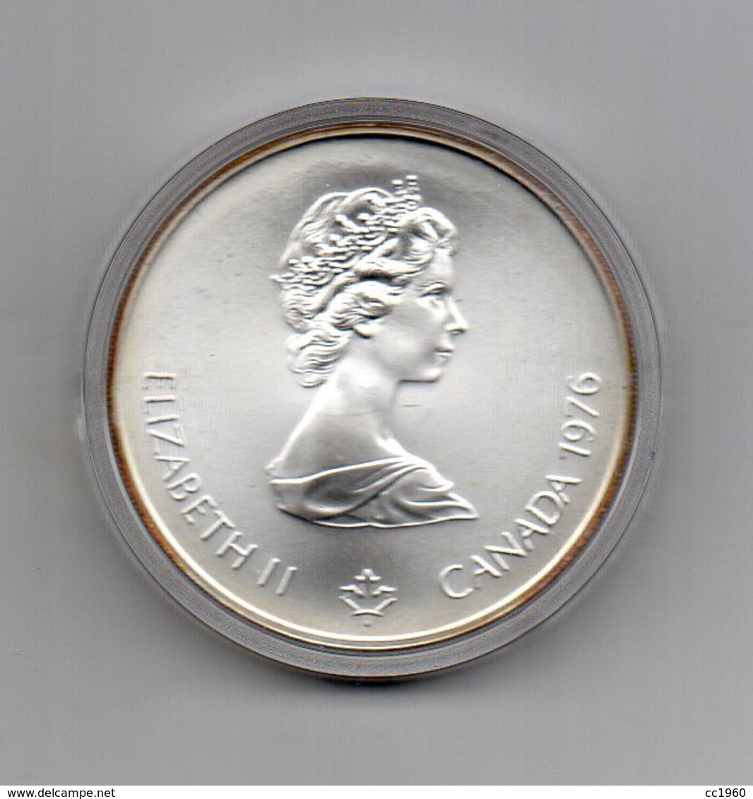 Canada - 1976 - 5 Dollari - XXI^ Olimpiadi Di Montreal Del 1976- Argento 925 - Peso 24,3 Grammi - In Capsula - (MW2632) - Canada