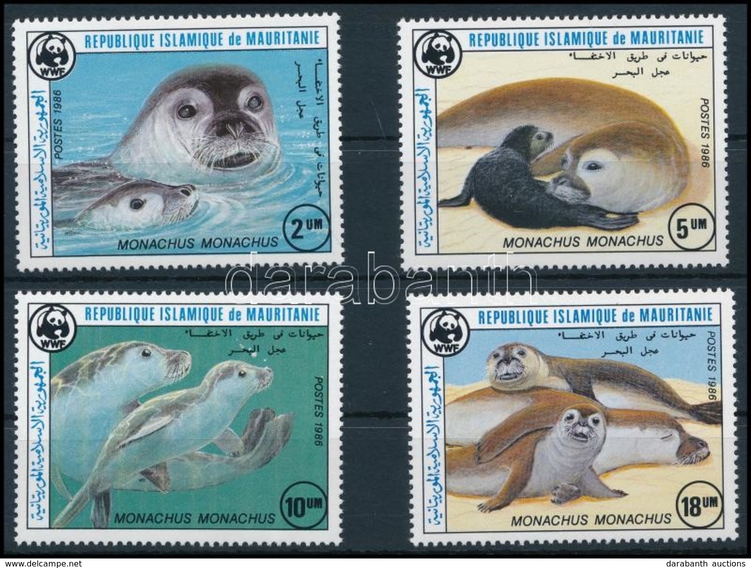 ** 1986 WWF Fókák Sor,
WWF Seals Set
Mi 871-874 - Otros & Sin Clasificación