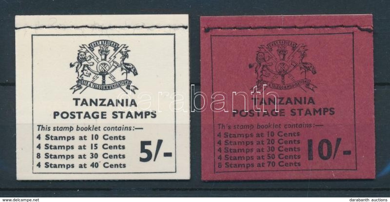 ** 1973 Halak 5Sh, 10Sh Bélyegfüzetek / Fish, 2 Stamp Booklets - Otros & Sin Clasificación