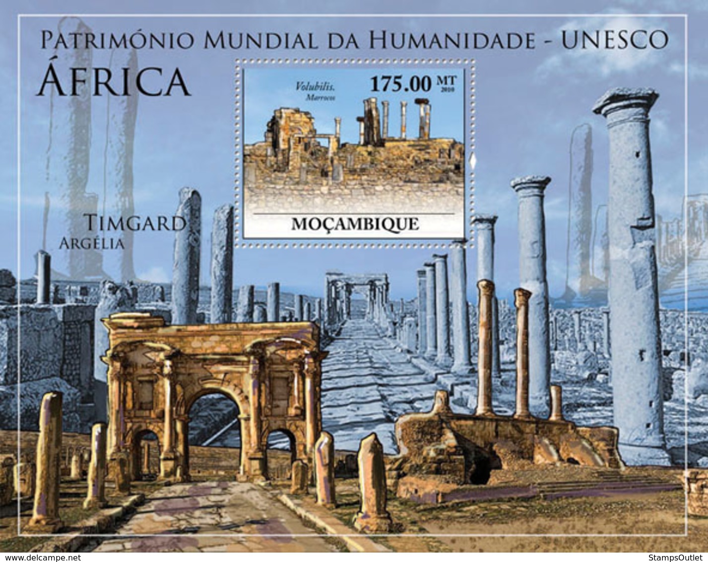 Mozambique 2010 MNH - World Heritage Site. Sc 2063, YT 292, Mi 3947/BL355 - Mozambique