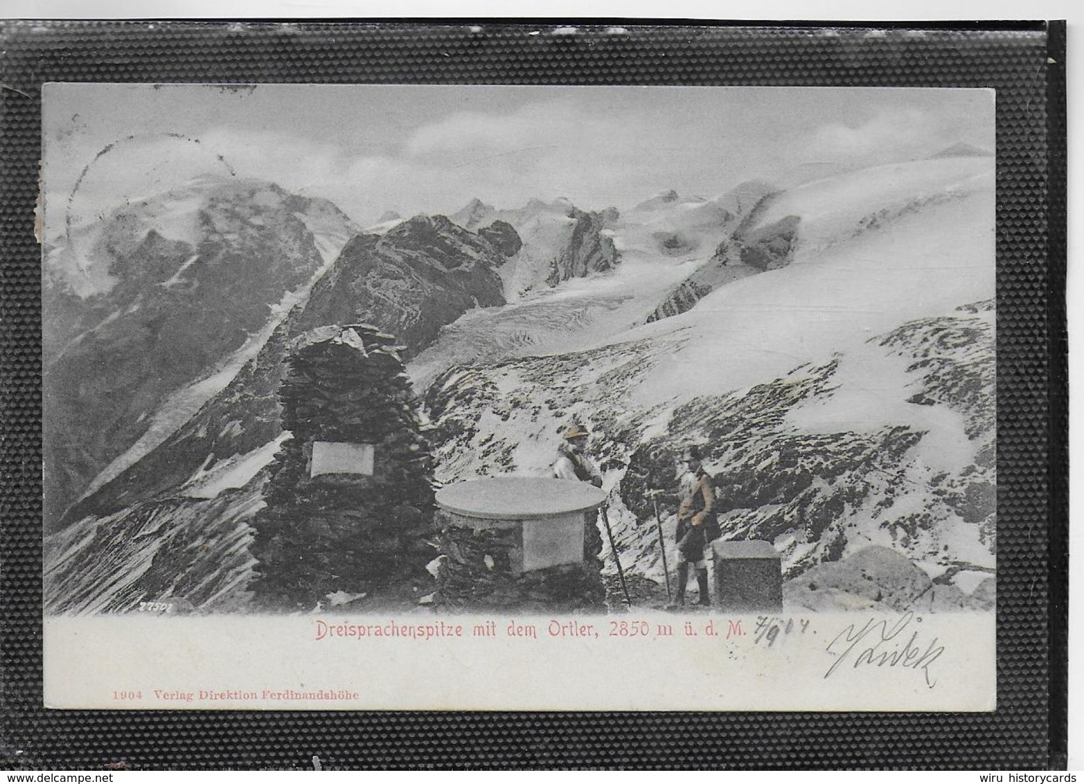 AK 0349  Dreisprachenspitze Mit Dem Ortler Um 1904 - Bolzano (Bozen)