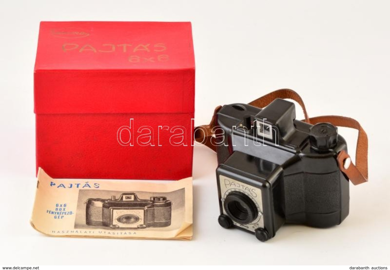 Gamma Pajtás Fényképezőgép, Achromat 1:8/80 Mm Objektívvel, 6x6 Cm Filmformátum, Eredeti Dobozában - Cameras