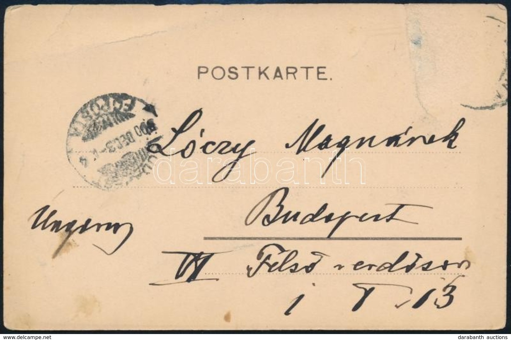 1910 Lóczy Lajos (geológus, 1849-1920) Saját Kézzel írt Levelezőlapja Landeckből - Unclassified
