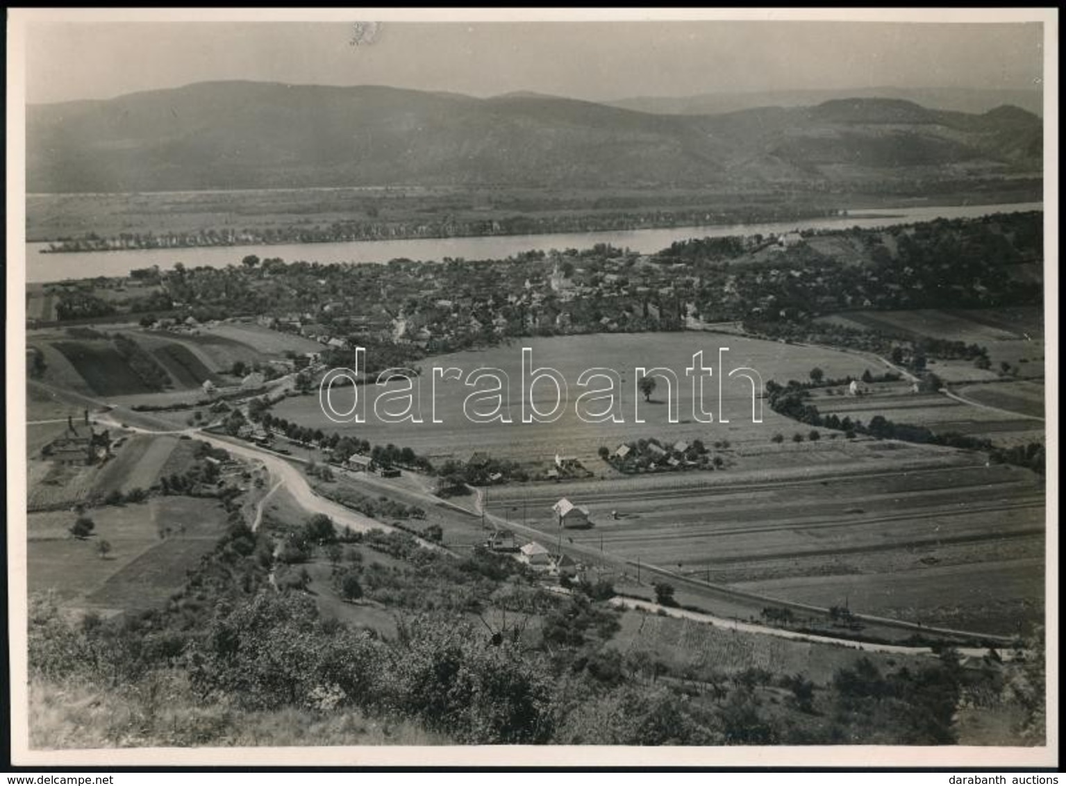 Cca 1934 Kilátás A Borbély-hegyről, Kinszki Imre (1901-1945) Budapesti Fotóművész Hagyatékából, Pecséttel Jelzett Vintag - Otros & Sin Clasificación