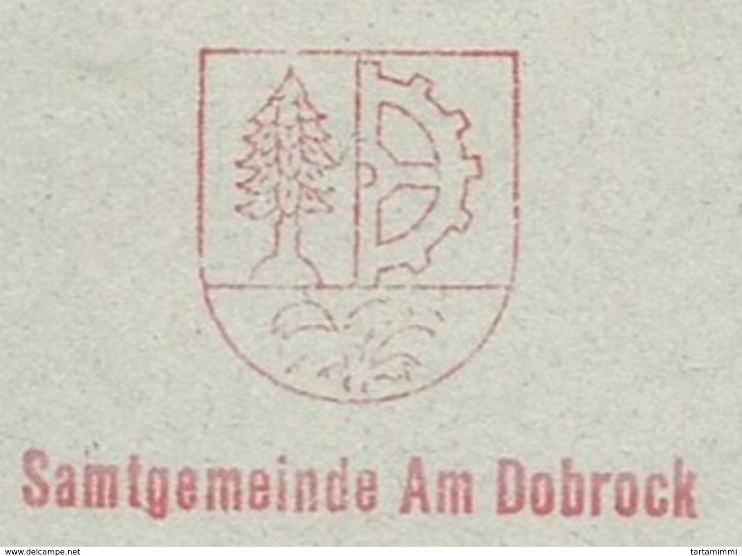 EMA FREISTEMPEL METER STAMP - SAMTEGEMEINDE AM DOBROCK CADENBERGE COAT OF ARMS BLASON WARREN - Sonstige & Ohne Zuordnung