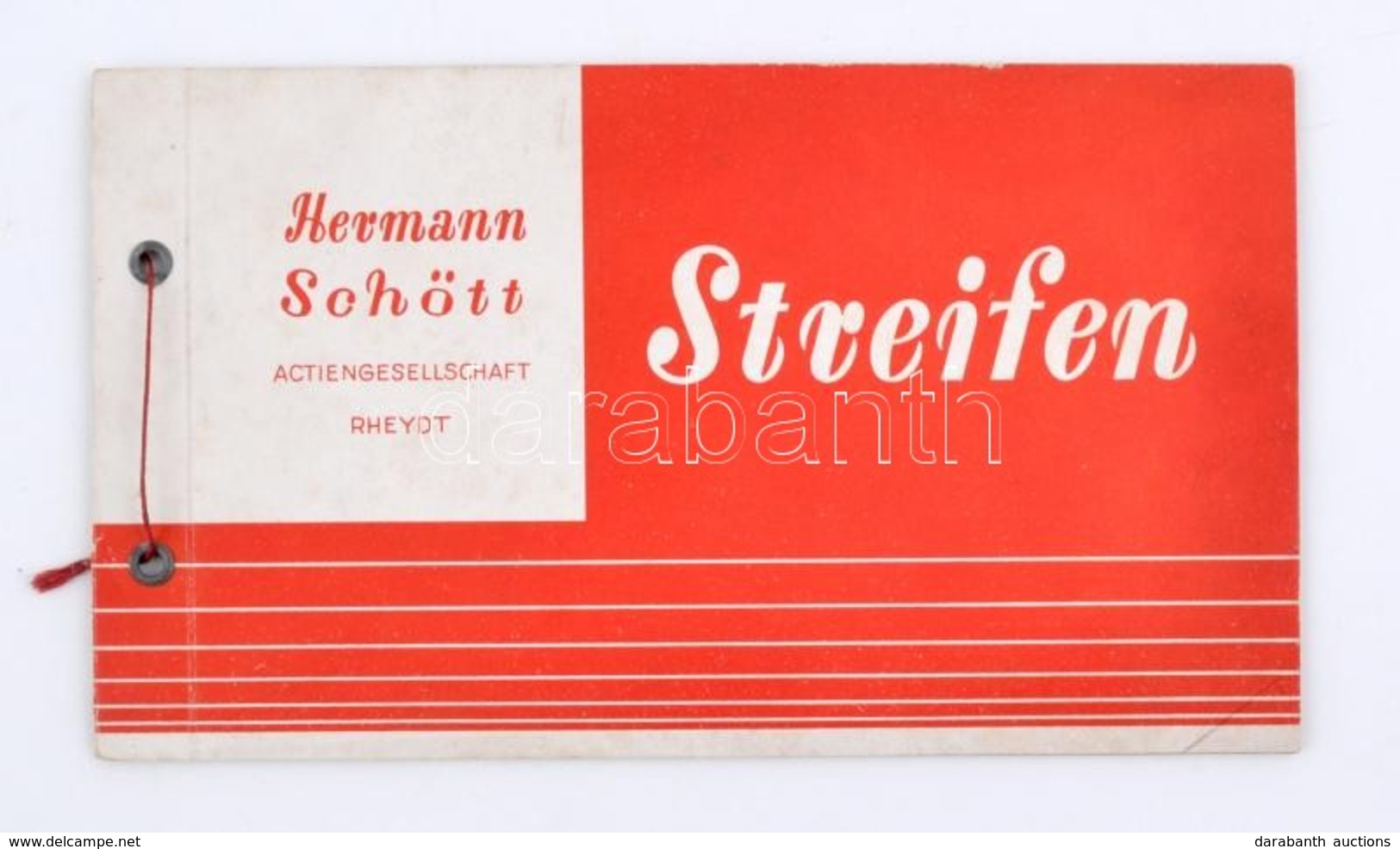 Cca 1930 Német Szivargyűrű Mintafüzet / Cigar Label Sample Book - Publicidad