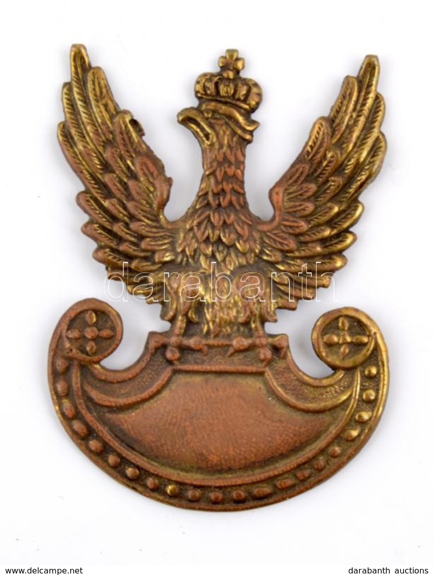 Lengyelország ~1939-1945. Katonai Sapkajelvény (56x40mm) 
Poland ~1939-1945. Military Cap Badge (56x40mm) - Otros & Sin Clasificación