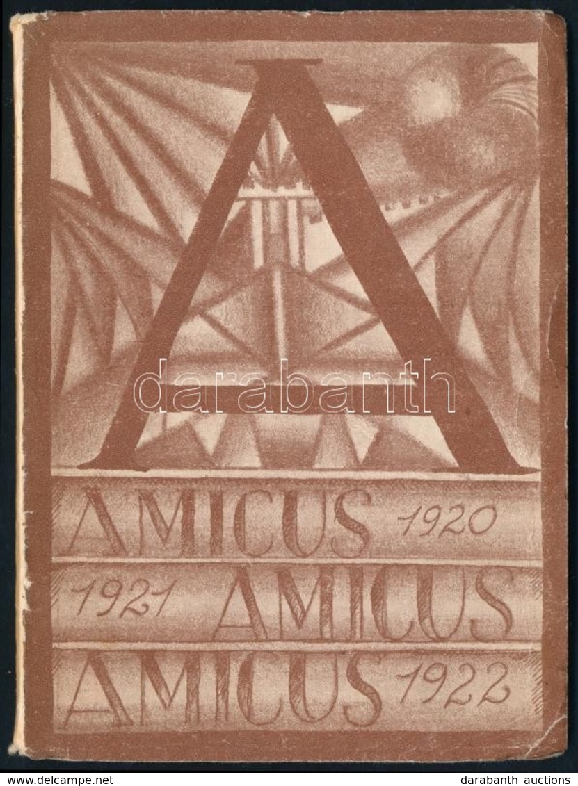 1922 Amicus 1920-1921-1922. Bp., Amicus. Gulácsy- és Kozma-illusztrációkkal, Papírkötésben, Jó állapotban - Sin Clasificación