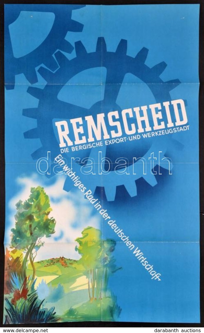 Remscheid Die Bergische Export- Und Werkzeugstadt, Plakát, Hajtott, 82×50 Cm - Otros & Sin Clasificación