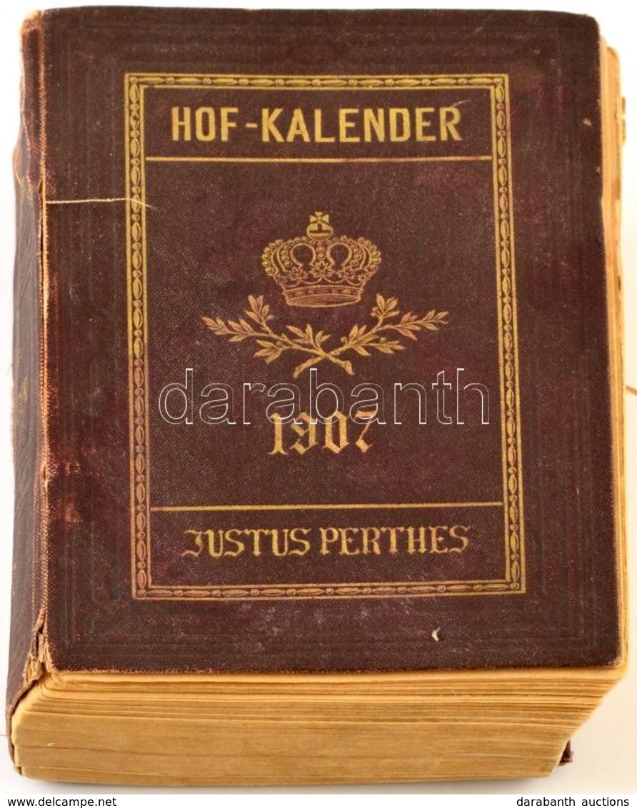 1907 Gotha, Gothaischer Genealogischer Hofkalender Nebst Diplomatich-statistischem Jahrbuche, Vászonkötés, Széteső állap - Sin Clasificación