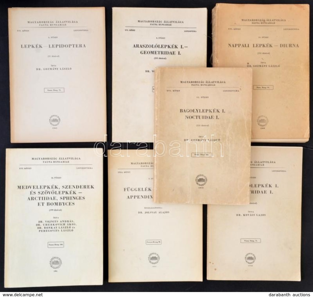 Magyarország Állatvilága. Fauna Hungariae 7 Kötete (XVI. Kötet. 1., 8. (2x 1965, 1980), 11., 14., 15. F. Füzet.)
Dr. Goz - Sin Clasificación