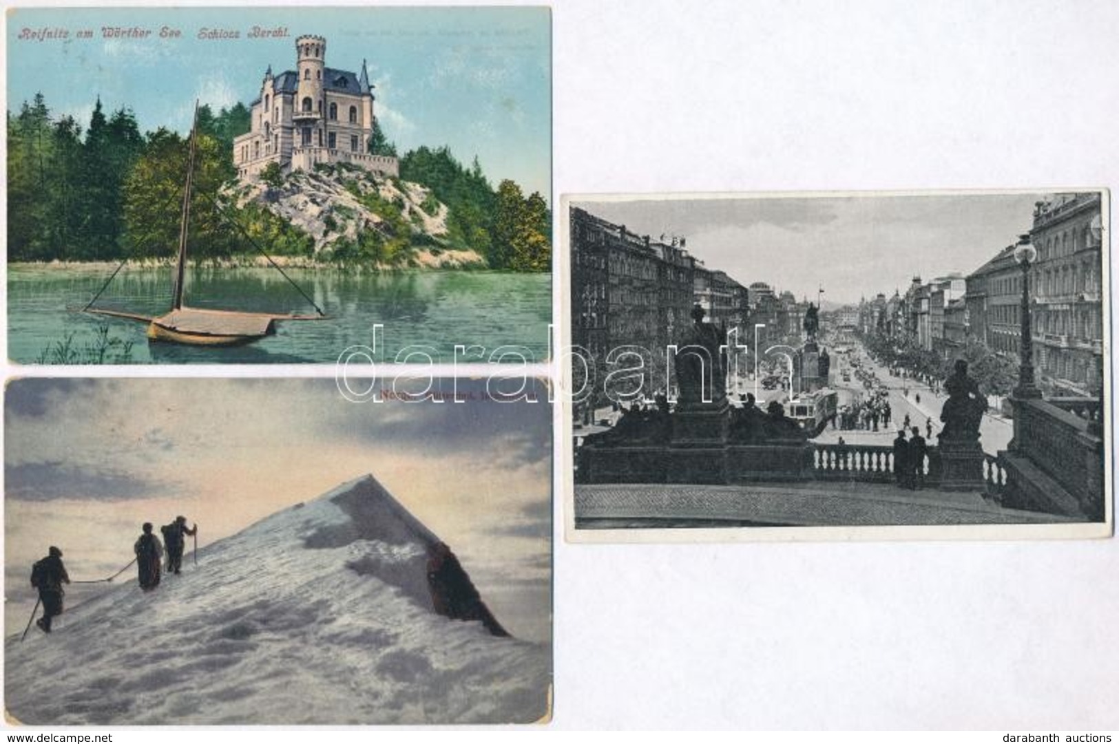 ** * 14 Db Régi Külföldi Városképes Lap / 14 Pre-1945 European Town-view Postcards - Sin Clasificación