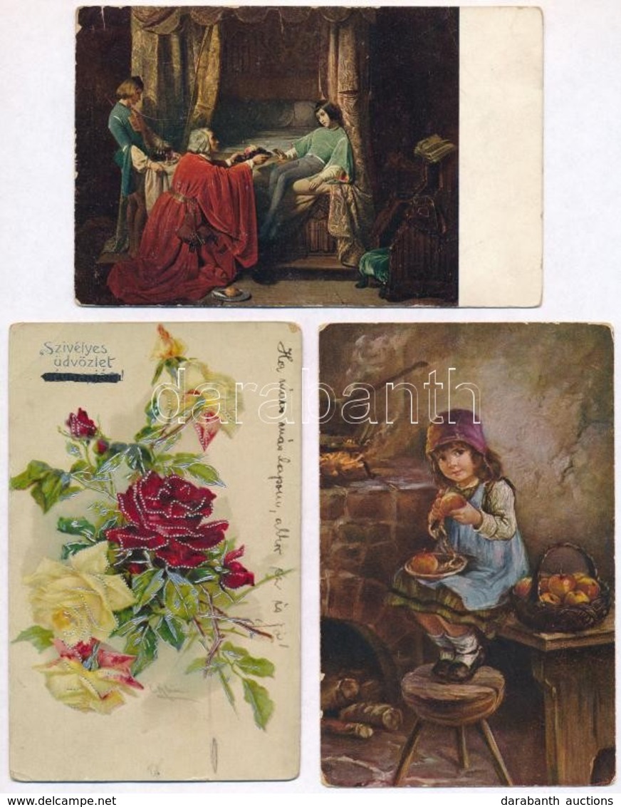 ** * 10 Db Régi üdvözlőlap / 10 Pre-1945 Greeting Cards - Sin Clasificación