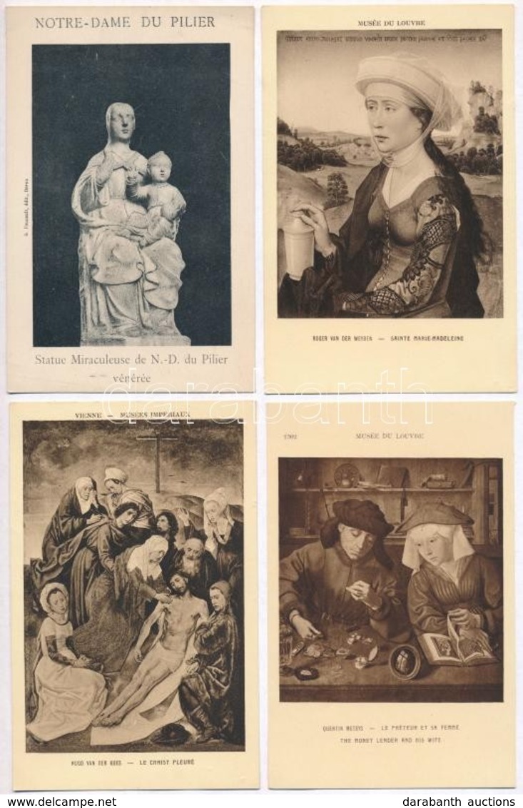 ** 6 Db RÉGI Használatlan Francia Művész Motívumlap / 6 Pre-1945 Unused French Art Motive Postcards - Sin Clasificación