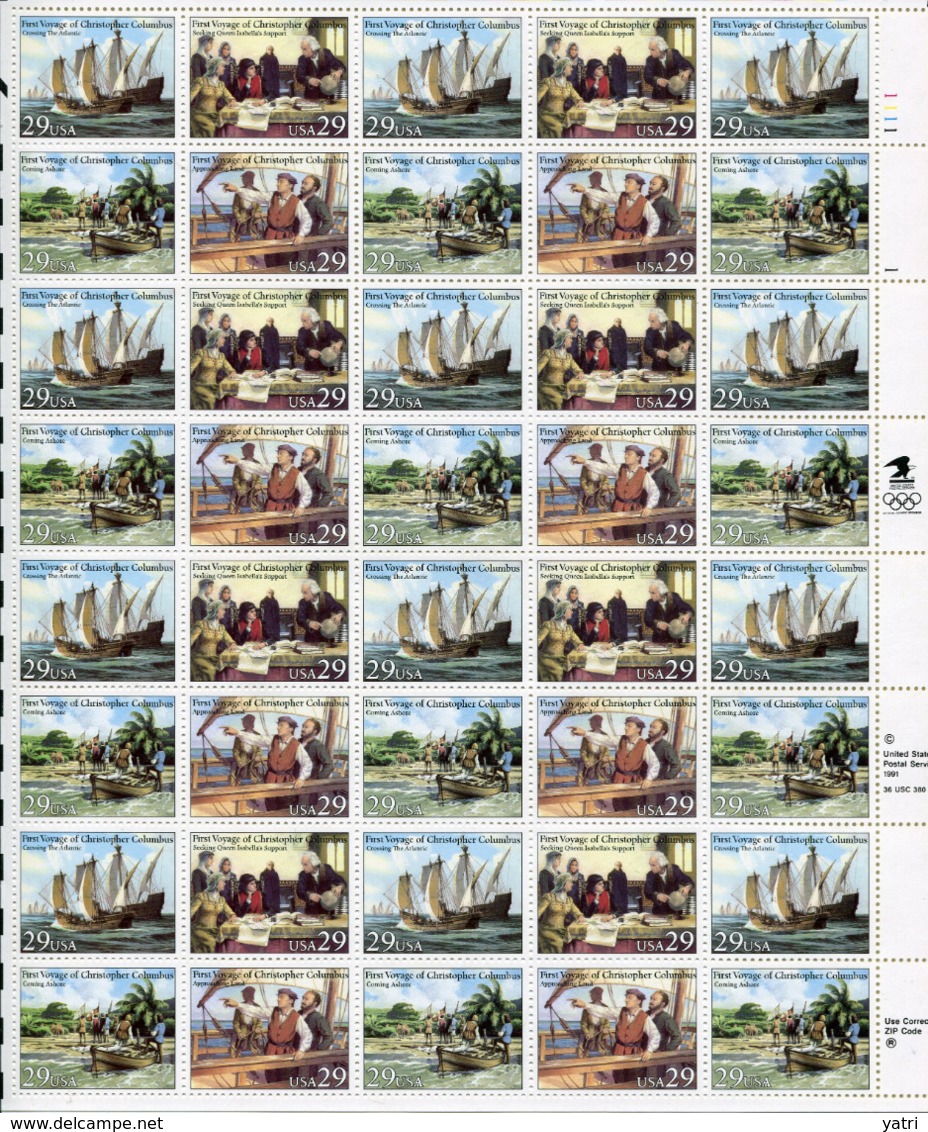 First Voyage Of Christopher Columbus ** - Hojas Completas