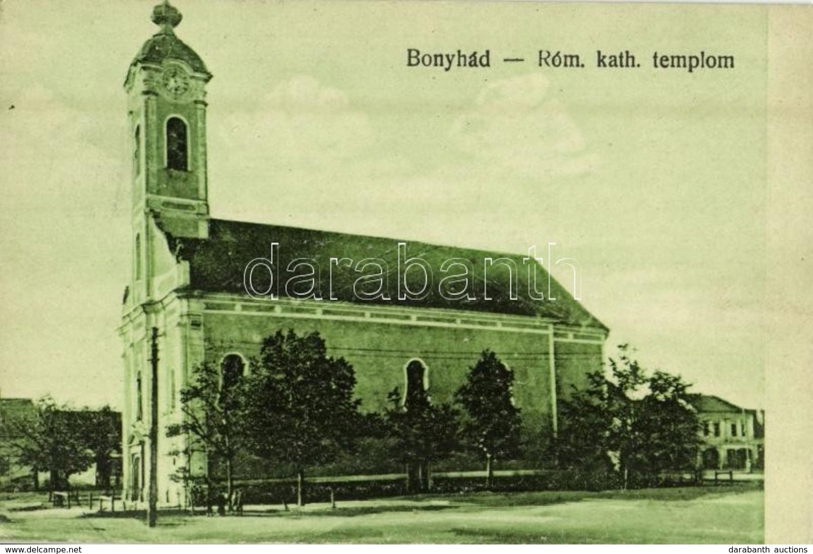 T2/T3 1920 Bonyhád, Római Katolikus Templom. Kiadja Eicher István  (EK) - Sin Clasificación