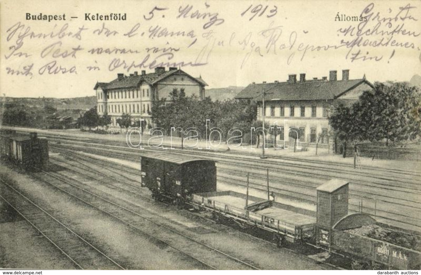 T3 1913 Budapest XI. Kelenföld, Vasútállomás, Szerelvények (EB) - Sin Clasificación