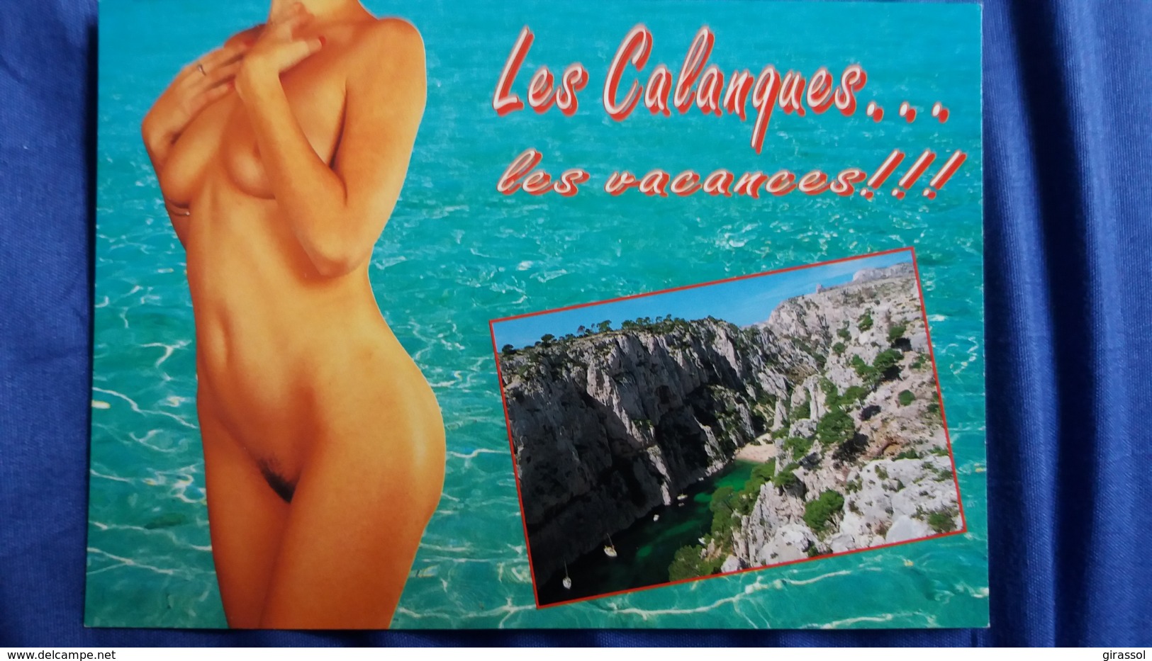 CPM PIN UP FEMME NUE LES CALANQUES LES VACANCES ED AS - Pin-Ups