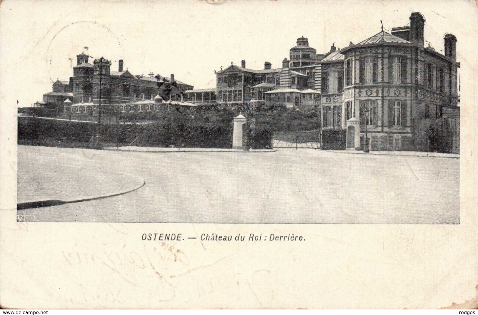 Belgique , Cpa OSTENDE , Chateau Du ROI ; Derrière (11446) - Oostende