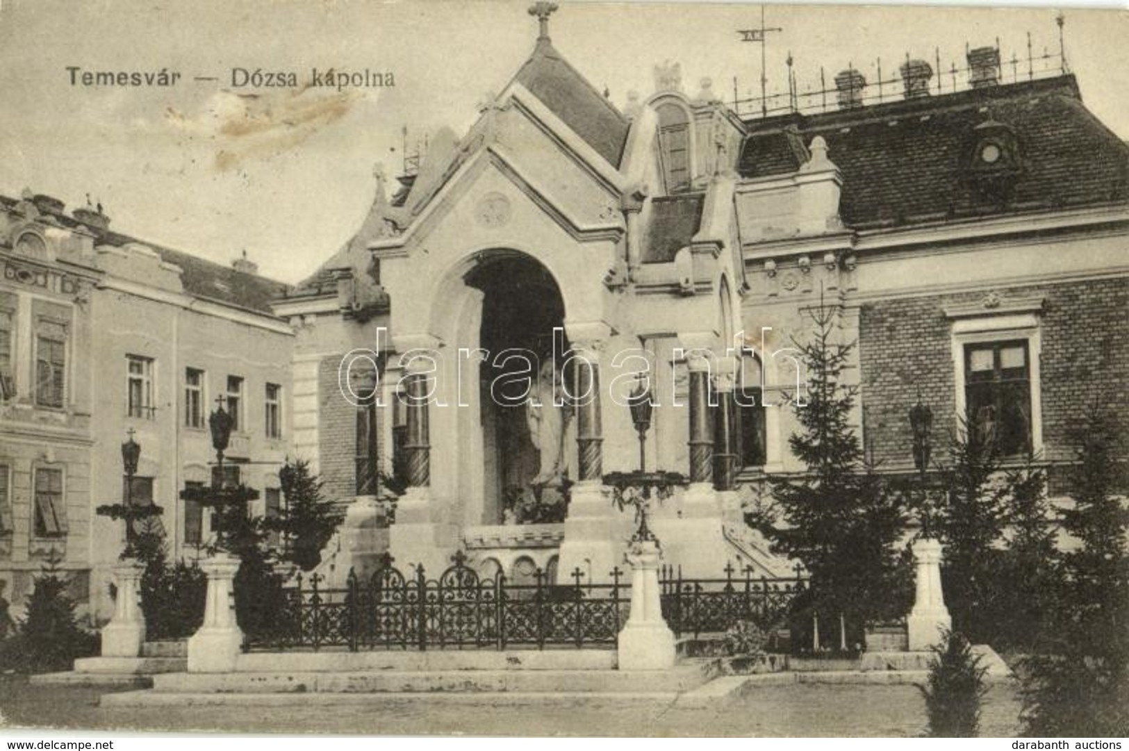 T2/T3 1916 Temesvár, Timisoara; Dózsa Kápolna. Kiadja Polatsek / Chapel (fl) - Sin Clasificación