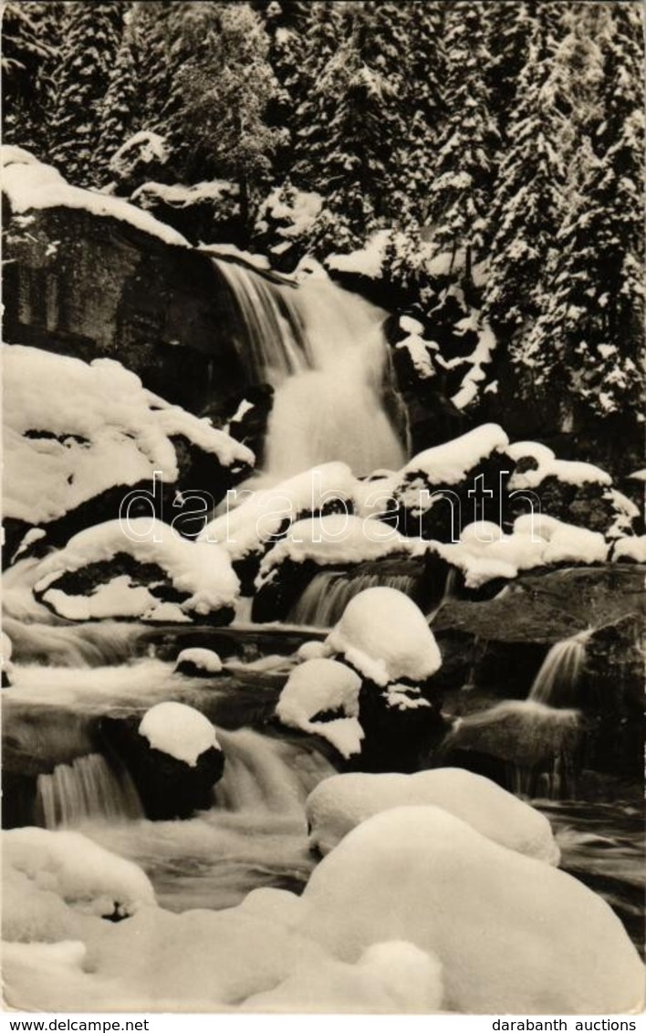 ** T1/T2 1948 Tátra, Vysoké Tatry; Nagy-Tarpataki Vízesés Télen / Studenovodské Vodopády / Waterfall In Winter - Sin Clasificación