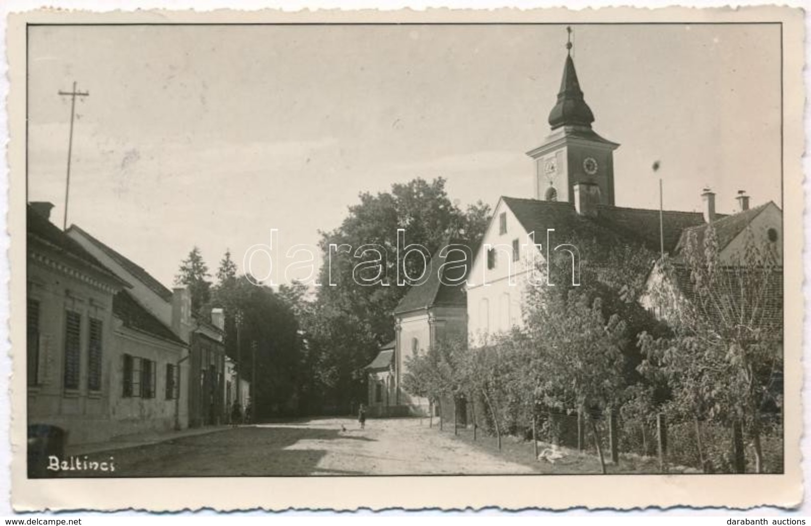 T2/T3 1941 Belatinc, Böltinci, Beltinci; Plébániatemplom, Utca / Parish Church, Street. Photo (EK) - Sin Clasificación