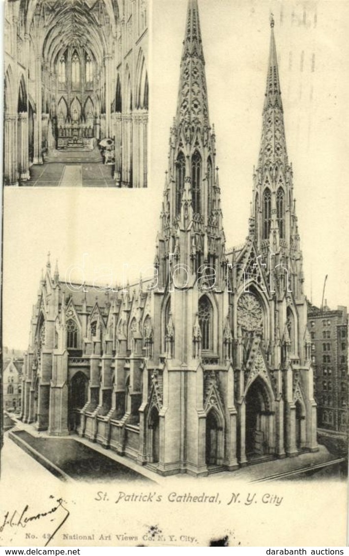 T2/T3 1904 New York City, St. Patrick's Cathedral Interior (EK) - Ohne Zuordnung