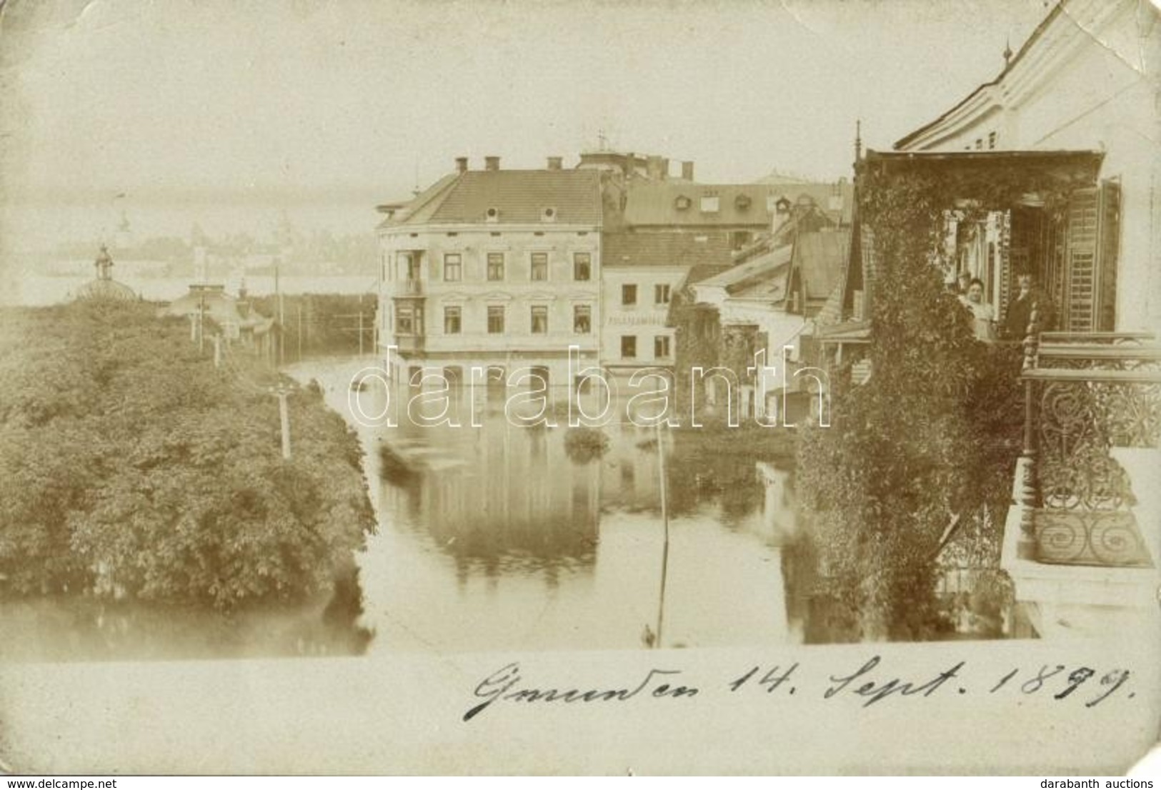 * 1899 Gmunden, Flood. Photo (EM) - Sin Clasificación