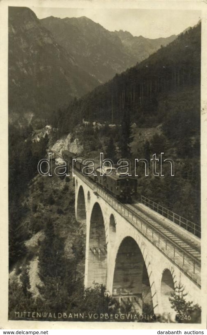 T2 1937 Tirol, Mittenwaldbahn (Karwendelbahn), Vorbergviadukt / Railway, Train, Viaduct - Sin Clasificación