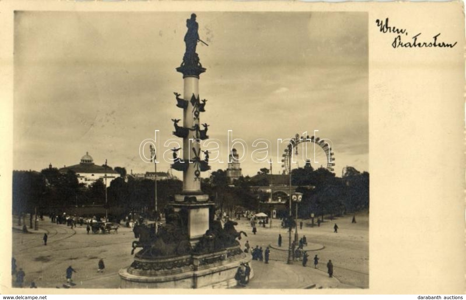 T2 1931 Vienna, Wien, Bécs II. Praterstern / Square, Monument, Ferris Wheel - Sin Clasificación