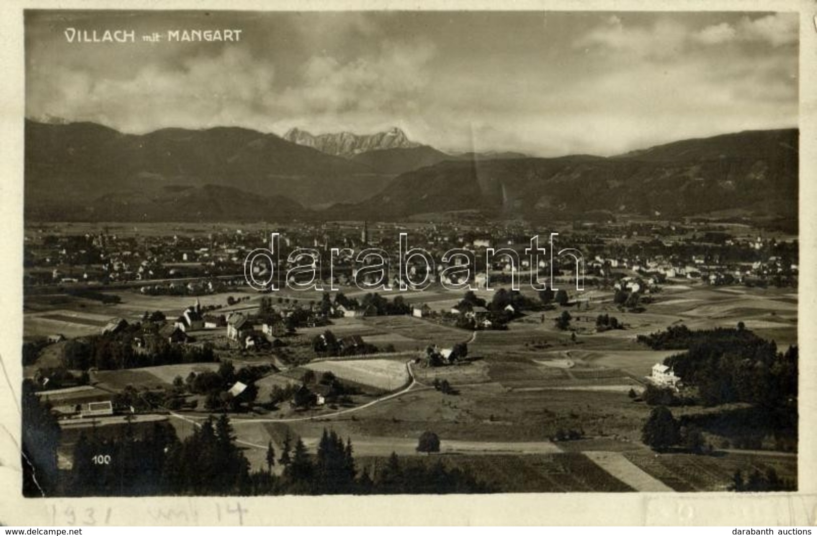 T2/T3 1931 Villach Mit Mangart / General View, Mountain (EK) - Sin Clasificación