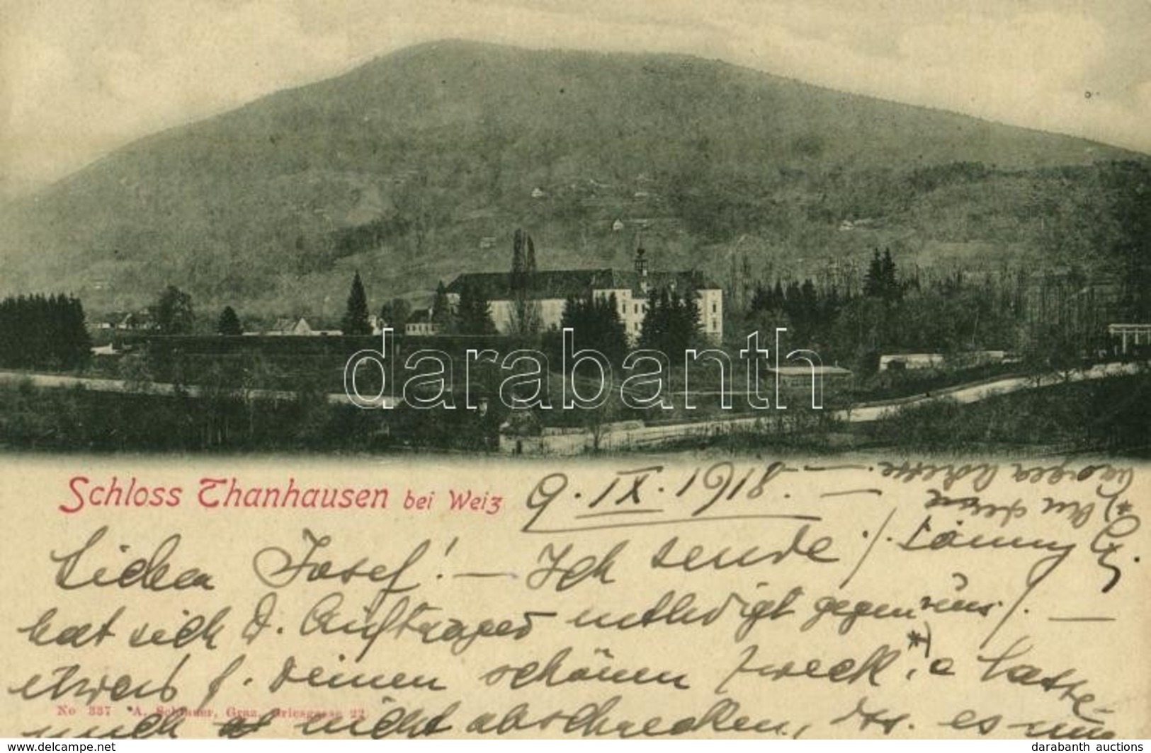 T2/T3 1918 Weiz, Schloss Tanhausen / Castle (EK) - Sin Clasificación