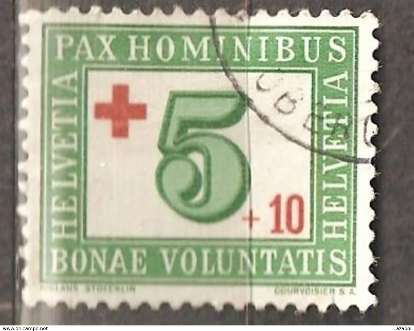 Switzerland: Single Used Stamp, Red Cross, 1945, Mi#464. - Oblitérés