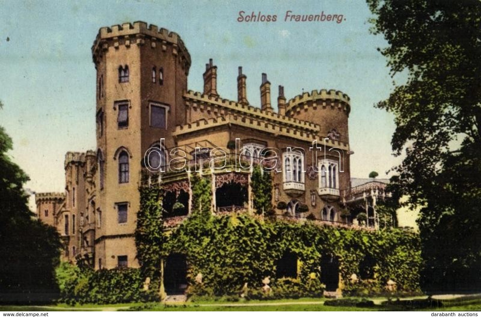T2 Hluboká Nad Vltavou, Frauenberg; Schloss / Castle + 'K.u.k. Spitalzug Nr. 23.' - Unclassified