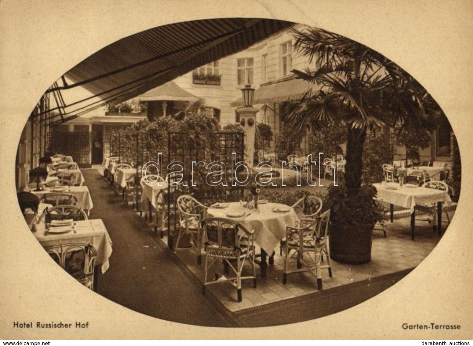 T2/T3 Berlin, Hotel Russischer Hof (Grand Hotel De Russie), Gegenüber Bahnhof Friedrichstraße, Garten-Terrasse / Hotel,  - Sin Clasificación