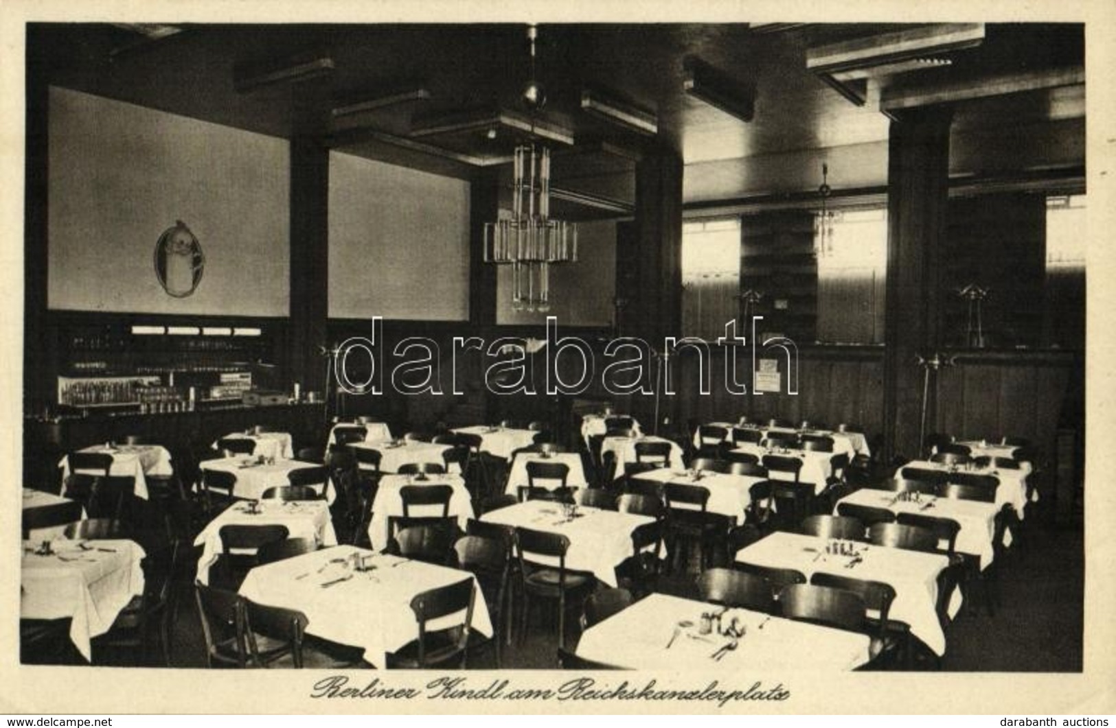 T2/T3 1935 Berlin, Berliner Kindl Am Reichskanzlerplatz / Restaurant, Café Interior, Advertisement Card (EK) - Sin Clasificación