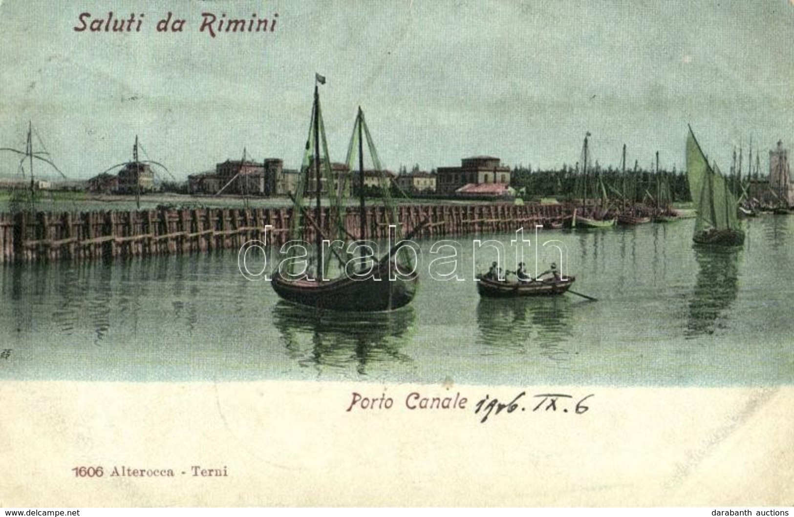 T2/T3 1906 Rimini, Porto Canale / Port, Sailing Vessels, Boats - Sin Clasificación