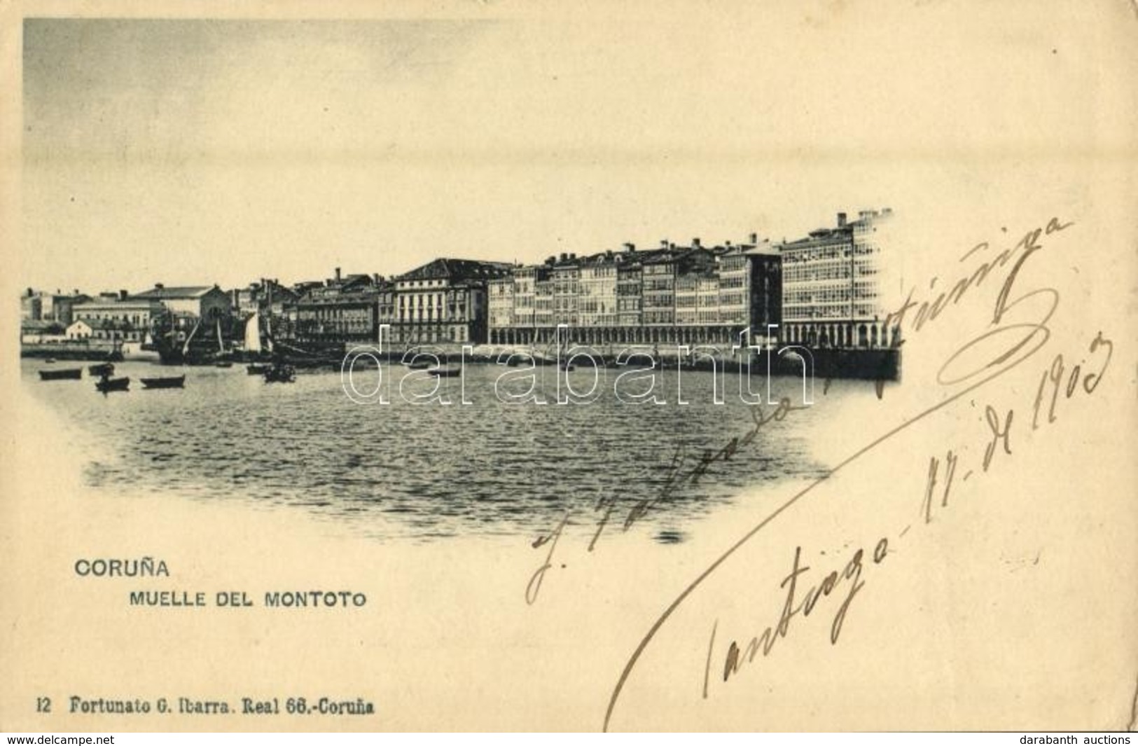 * T2/T3 1903 Coruna, Muelle Del Montoto / Montoto Pier (Rb) - Sin Clasificación