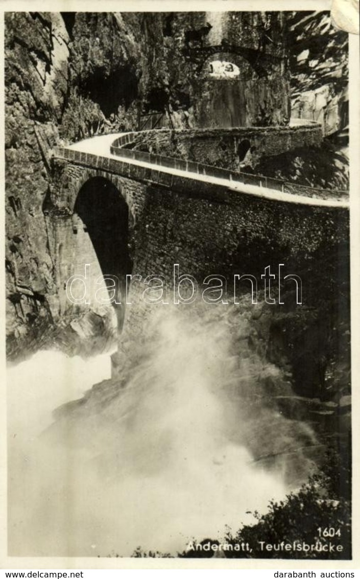 T3 1937 Andermatt, Teufelsbrücke / Bridge (EK) - Sin Clasificación