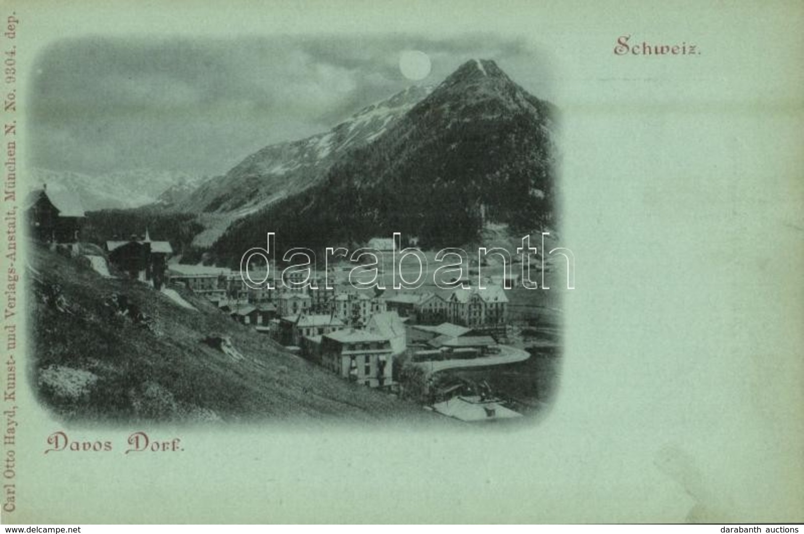 ** T2 Davos, Davos Dorf / Resort Village, Alps. Carl Otto Hayd Kunst- Und Verlags-Anstalt No. 9304. - Sin Clasificación