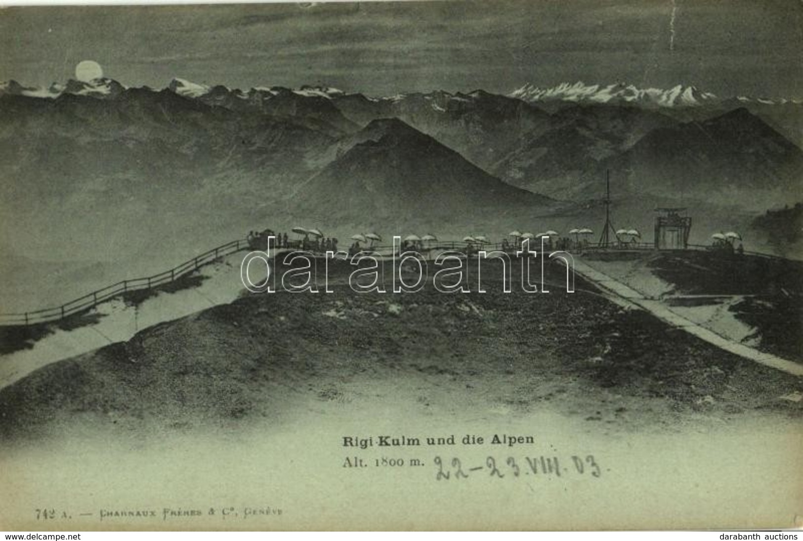 * T2/T3 1903 Rigi Kulm Und Die Alpen / Mountain Peak, Alps (EK) - Sin Clasificación