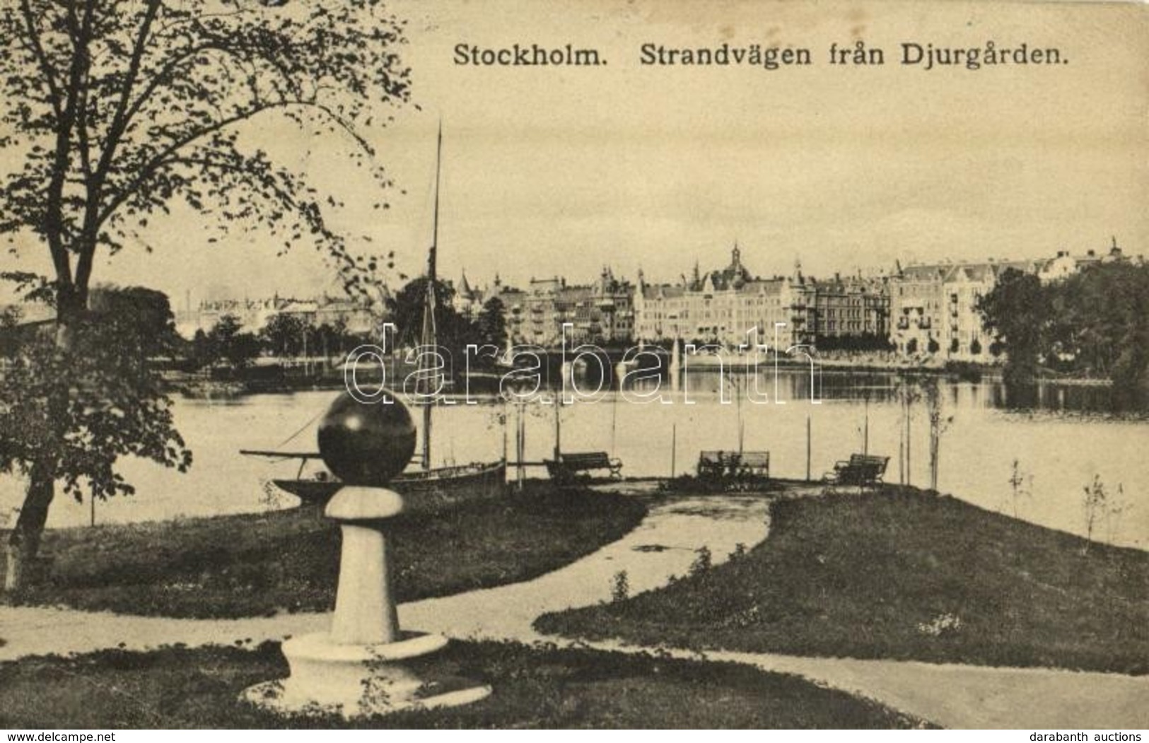 * T2/T3 1915 Stockholm, Strandvagen Fran Djurgarden / Quay, Island (EK) - Sin Clasificación