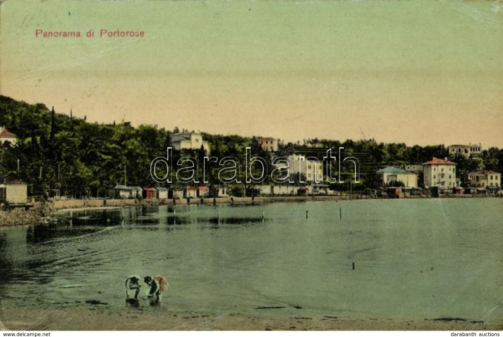 T2/T3 Portoroz, Portorose; Panorama. Luigi Fumato / Shore, Villas (crease) - Unclassified