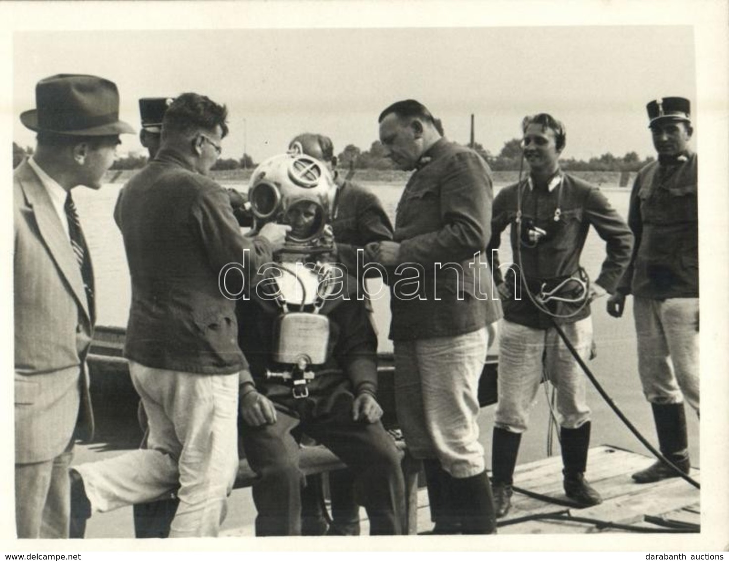 ** T2 Osztrák-Magyar Haditengerészet Búvára Teljes Felszerelésben Merülés Előtt / WWI Austro-Hungarian Navy K.u.K. Krieg - Sin Clasificación